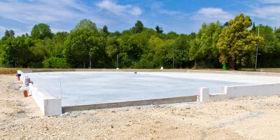 Commercial Slab Construction in West Des Moines, IA