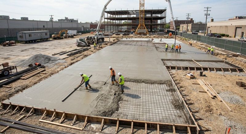 Commercial Slab Installation in Aurora, CO
